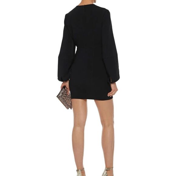 CINQ À Sept cutout scuba mini body con Fitted black dress Brat size 00 NWT - Picture 5 of 14